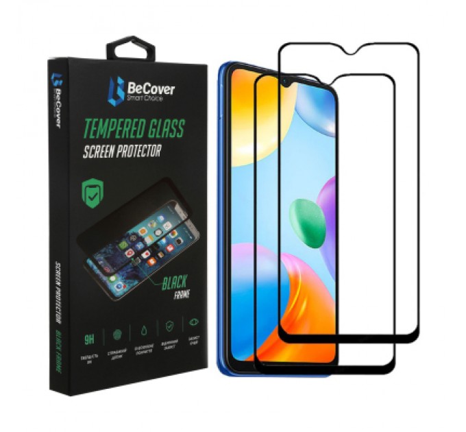 BeCover Скло захисне BeCover Xiaomi Redmi 10C/12С Black (707451)