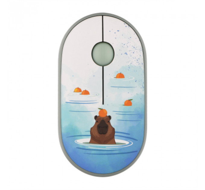 Мишка 2E MF300 CAPYBARATANGERINE Silent Wireless/Bluetooth Green (2E-MF300WCAPIBARAGN)