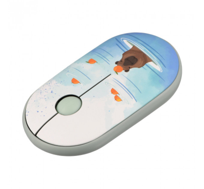 Мишка 2E MF300 CAPYBARATANGERINE Silent Wireless/Bluetooth Green (2E-MF300WCAPIBARAGN)