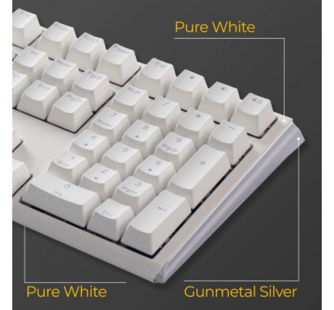 Клавіатура Ducky One 3 Cherry MX Brown RGB UA USB White (DKON2108ST-BUAPXPWWWSC1)