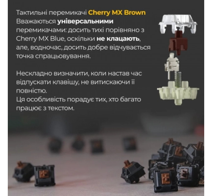 Клавіатура Ducky One 3 Cherry MX Brown RGB UA USB White (DKON2108ST-BUAPXPWWWSC1)