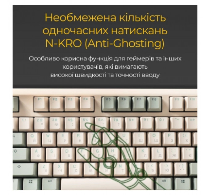 Клавіатура Ducky One 3 Cherry MX Silent Red UA USB Cream (DKON2108-SUAPXМAEGGC1)