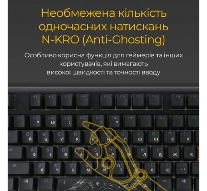 Клавіатура Ducky One 3 Cherry MX Silent Red RGB UA USB Black (DKON2108ST-SUAPXCLAWSC1)