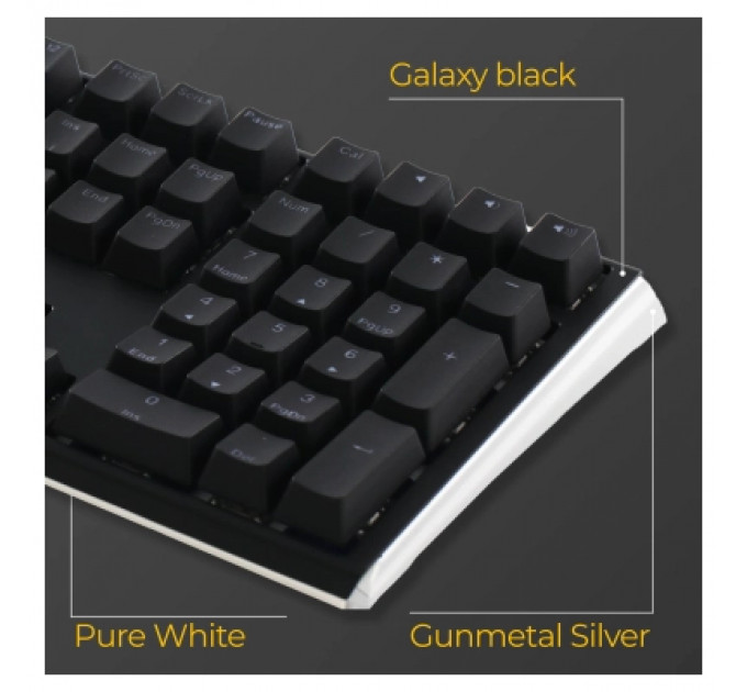 Клавіатура Ducky One 3 Cherry MX Speed Silver RGB UA USB Black (DKON2108ST-PUAPXCLAWSC1)
