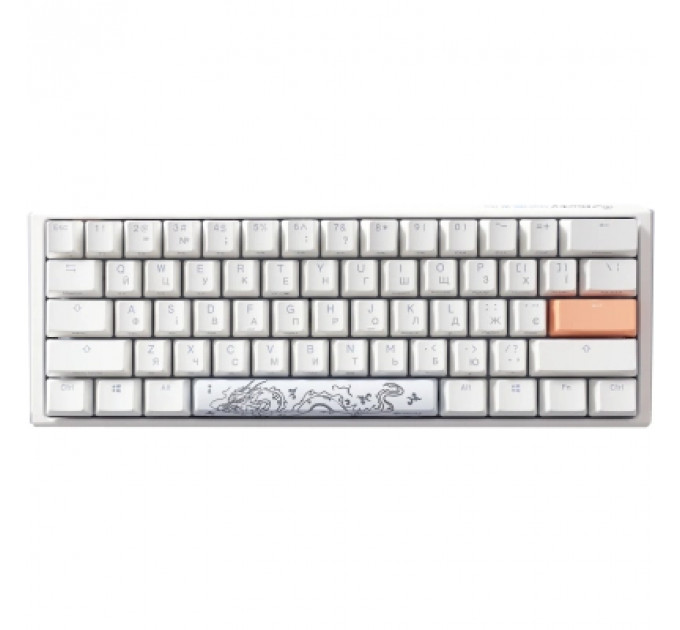 Клавіатура Ducky One 3 Mini Cherry MX Red RGB UA USB White (DKON2161ST-RUAPXPWWWSC1)