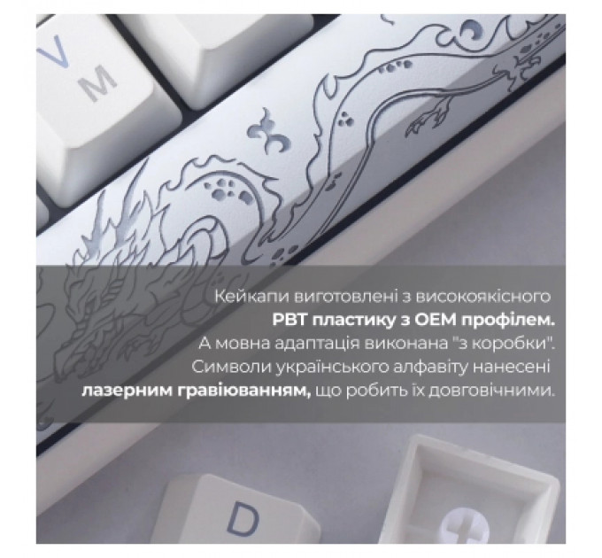 Клавіатура Ducky One 3 Mini Cherry MX Silent Red RGB UA USB White (DKON2161ST-SUAPXPWWWSC1)