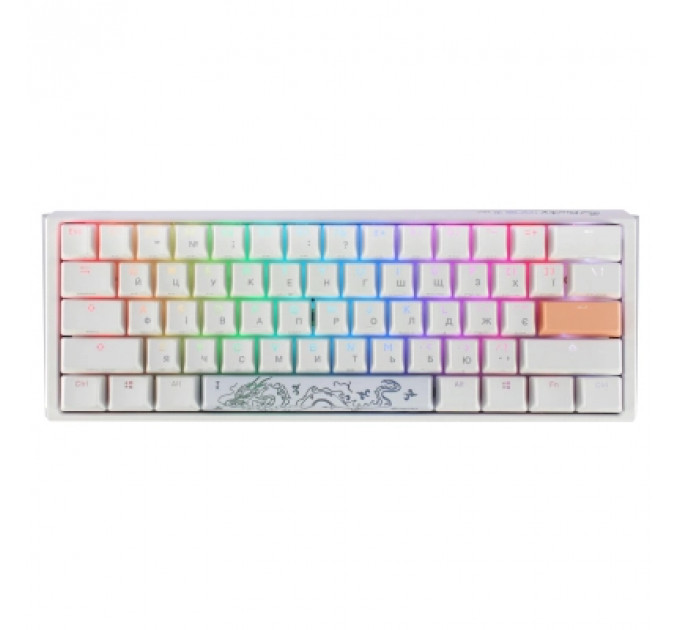 Клавіатура Ducky One 3 Mini Cherry MX Silent Red RGB UA USB White (DKON2161ST-SUAPXPWWWSC1)