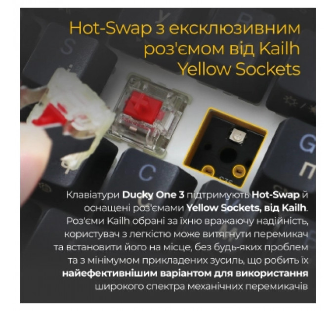 Клавіатура Ducky One 3 Mini Cherry MX Speed Silver RGB UA USB Black (DKON2161ST-PUAPXCLAWSC1)