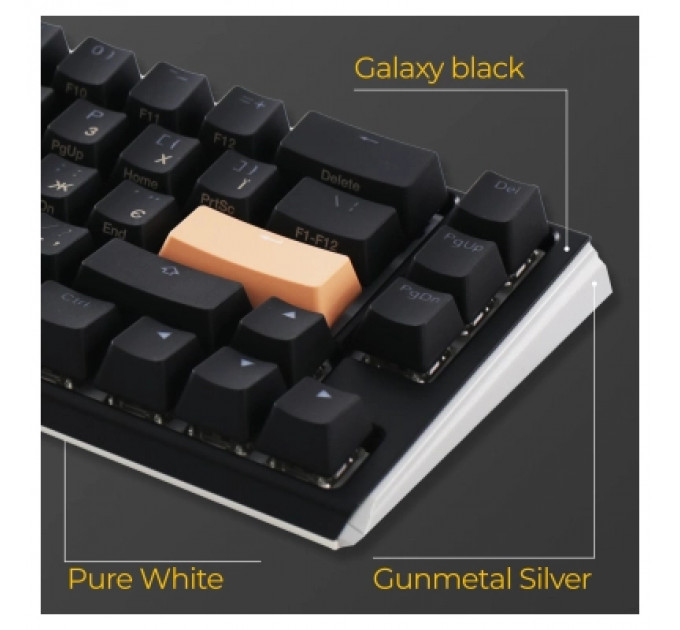 Клавіатура Ducky One 3 Mini Cherry MX Speed Silver RGB UA USB Black (DKON2161ST-PUAPXCLAWSC1)