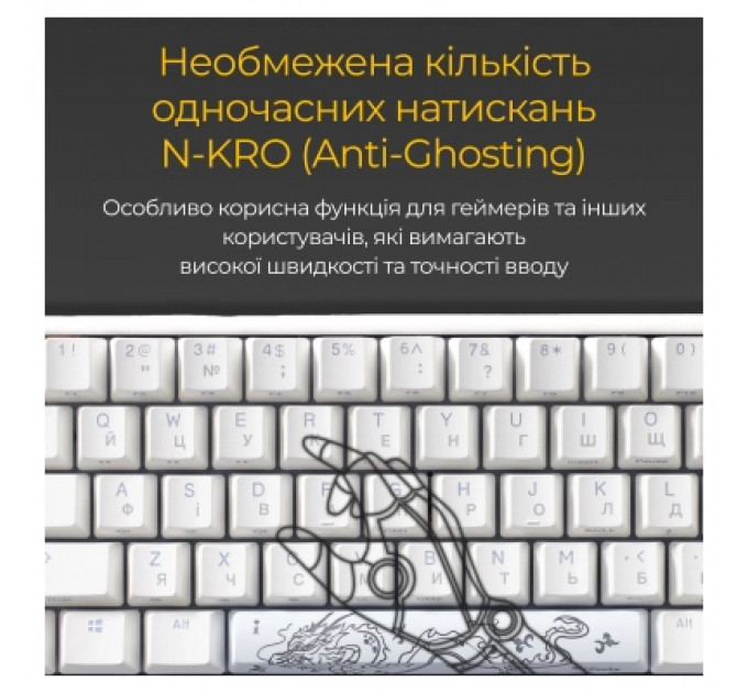 Клавіатура Ducky One 3 SF Cherry MX Brown RGB UA USB White (DKON2167ST-BUAPXPWWWSC1)