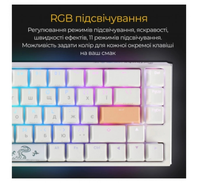 Клавіатура Ducky One 3 SF Cherry MX Brown RGB UA USB White (DKON2167ST-BUAPXPWWWSC1)