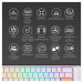 Клавіатура Ducky One 3 SF Cherry MX Brown RGB UA USB White (DKON2167ST-BUAPXPWWWSC1)