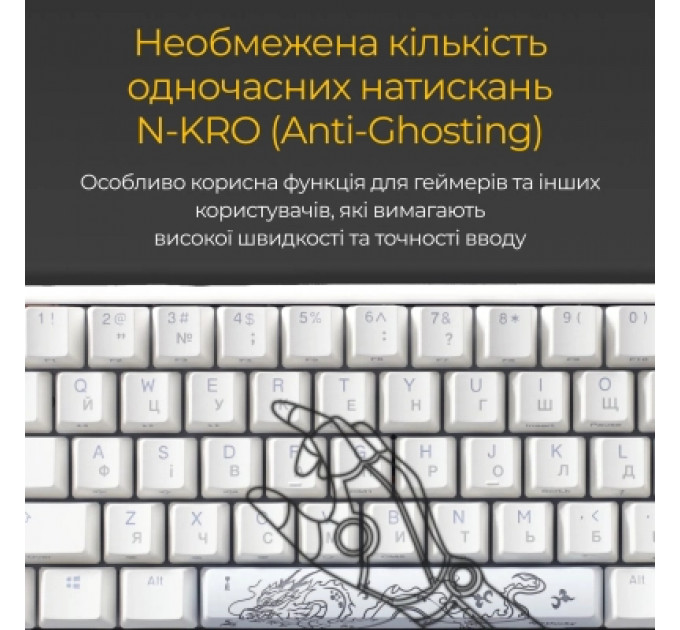 Клавіатура Ducky One 3 SF Cherry MX Red RGB UA USB White (DKON2167ST-RUAPXPWWWSC1)