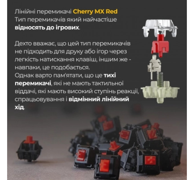 Клавіатура Ducky One 3 SF Cherry MX Red RGB UA USB White (DKON2167ST-RUAPXPWWWSC1)