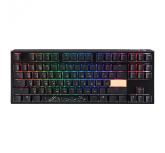 Клавіатура Ducky One 3 TKL Cherry MX Brown RGB UA USB Black (DKON2187ST-BUAPXCLAWSC1)