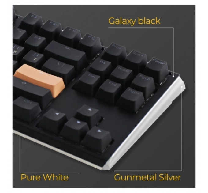 Клавіатура Ducky One 3 TKL Cherry MX Brown RGB UA USB Black (DKON2187ST-BUAPXCLAWSC1)