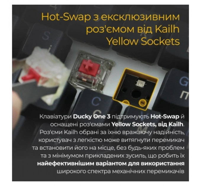 Клавіатура Ducky One 3 TKL Cherry MX Brown RGB UA USB Black (DKON2187ST-BUAPXCLAWSC1)