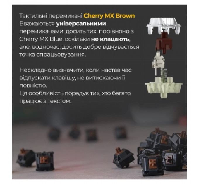 Клавіатура Ducky One 3 TKL Cherry MX Brown RGB UA USB White (DKON2187ST-BUAPXPWWWSC1)