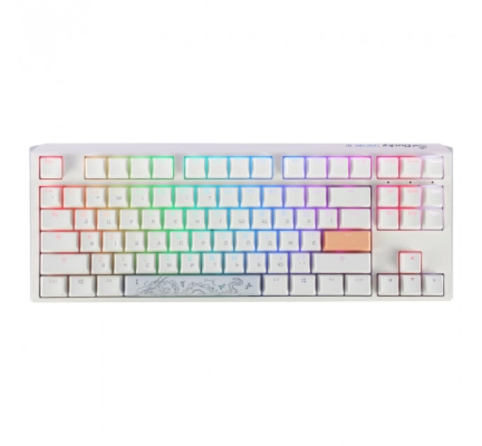 Клавіатура Ducky One 3 TKL Cherry MX Brown RGB UA USB White (DKON2187ST-BUAPXPWWWSC1)