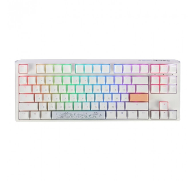Клавіатура Ducky One 3 TKL Cherry MX Speed Silver RGB UA USB White (DKON2187ST-PUAPXPWWWSC1)