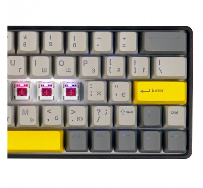Клавіатура Epomaker EP64 60 Mulan Switch Hot-Swap RGB Wireless/Bluetooth/USB UA Black (EP64-B-M)