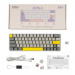 Клавіатура Epomaker EP64 60 Mulan Switch Hot-Swap RGB Wireless/Bluetooth/USB UA White (EP64-W-M)