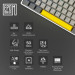 Клавіатура Epomaker EP64 60 Mulan Switch Hot-Swap RGB Wireless/Bluetooth/USB UA White (EP64-W-M)
