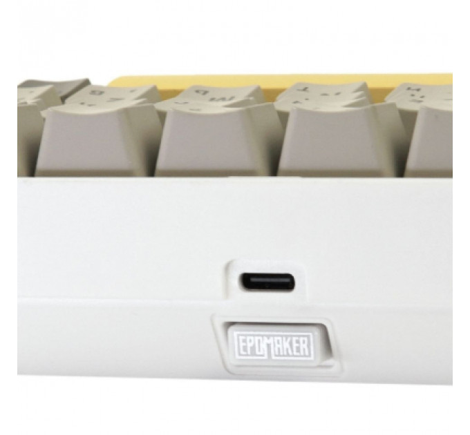 Клавіатура Epomaker EP84 Plus 75 Wisteria Linear Switch Hot-Swap RGB Wireless/Bluetooth/USB UA White (EP84-W-WL)