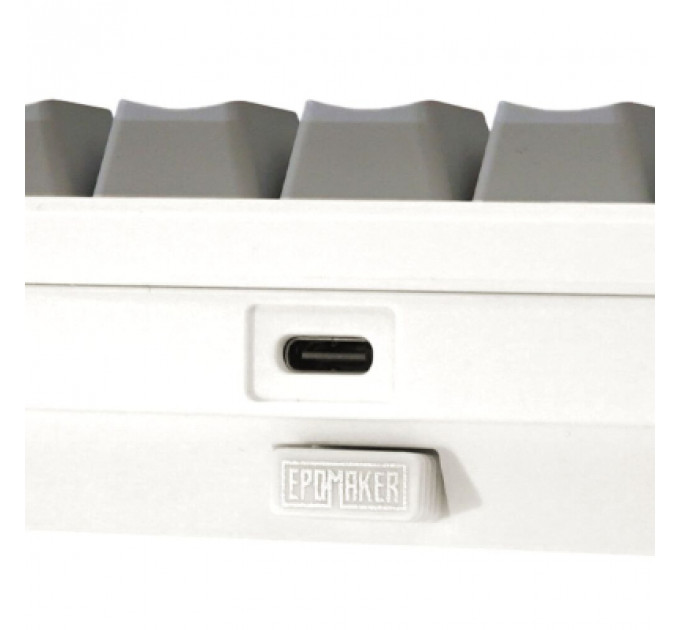 Клавіатура Epomaker Shadow-X 70 Wisteria Linear Switch Hot-Swap LCD Screen RGB Wireless/Bluetooth/USB UA White (SHX-W-WL)