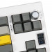 Клавіатура Epomaker Shadow-X 70 Wisteria Linear Switch Hot-Swap LCD Screen RGB Wireless/Bluetooth/USB UA White (SHX-W-WL)