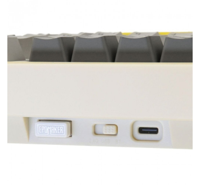 Клавіатура Epomaker TH80 Pro V2 75 Wisteria Tactile Switch Hot-Swap LCD Screen RGB Wireless/Bluetooth/USB UA White (TH80-PROV2-W-WT)