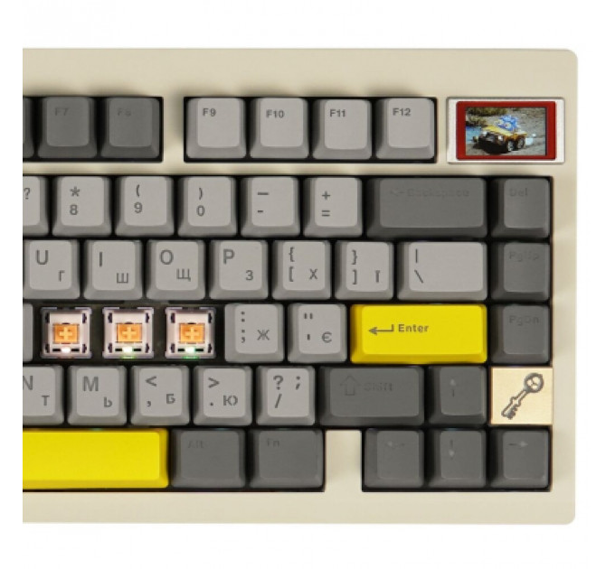Клавіатура Epomaker TH80 Pro V2 75 Wisteria Tactile Switch Hot-Swap LCD Screen RGB Wireless/Bluetooth/USB UA White (TH80-PROV2-W-WT)