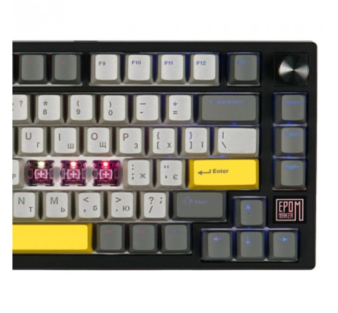 Клавіатура Epomaker TH80 SE 75 Flamingo Switch Hot-Swap RGB Wireless/Bluetooth/USB UA Black (TH80-SE-B-F)