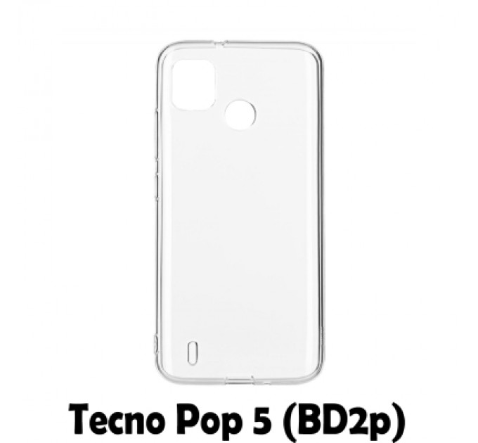 BeCover Чохол до мобільного телефона BeCover Tecno Pop 5 (BD2p) 2/32Gb Transparancy (707626)