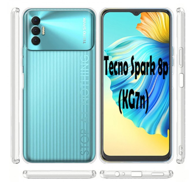 BeCover Чохол до мобільного телефона BeCover Tecno Spark 8p (KG7n) Transparancy (707628)