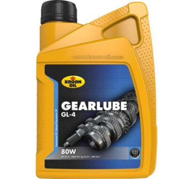 Kroon-Oil Трансмісійна олива Kroon-Oil GEARLUBE GL-4 80W 1л (KL 01209)