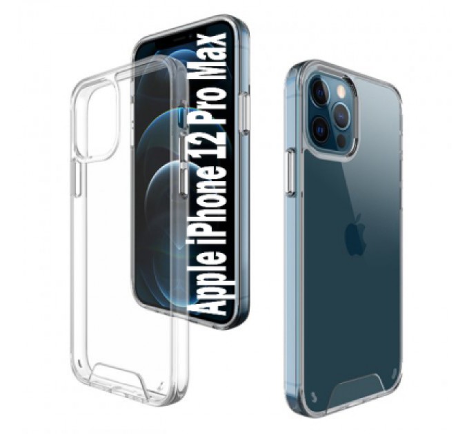 BeCover Чохол до мобільного телефона BeCover Space Case Apple iPhone 12 Pro Max Transparancy (707794)