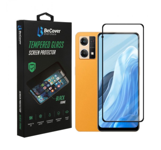 BeCover Скло захисне BeCover Oppo Reno7 Black (707605)