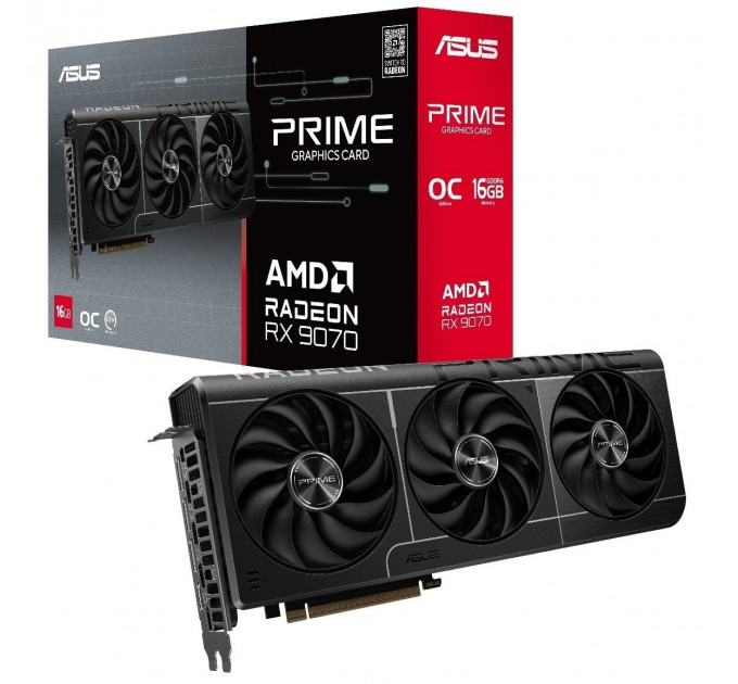 Відеокарта ASUS Radeon RX 9070 16Gb PRIME OC (PRIME-RX9070-O16G)