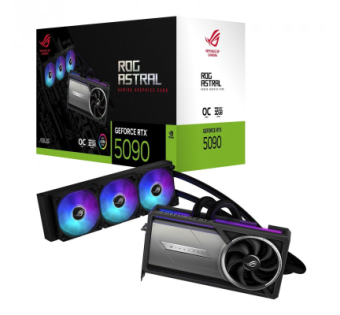 Відеокарта ASUS GeForce RTX5090 32GB ROG ASTRAL LC OC GAMING (ROG-ASTRAL-LC-RTX5090-O32G-GAMING)