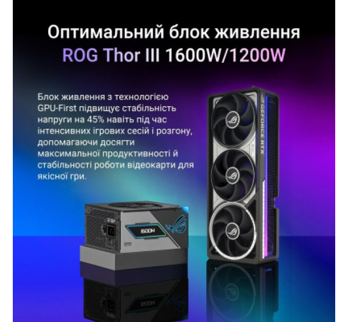 Відеокарта ASUS GeForce RTX5090 32GB ROG ASTRAL OC GAMING (ROG-ASTRAL-RTX5090-O32G-GAMING)