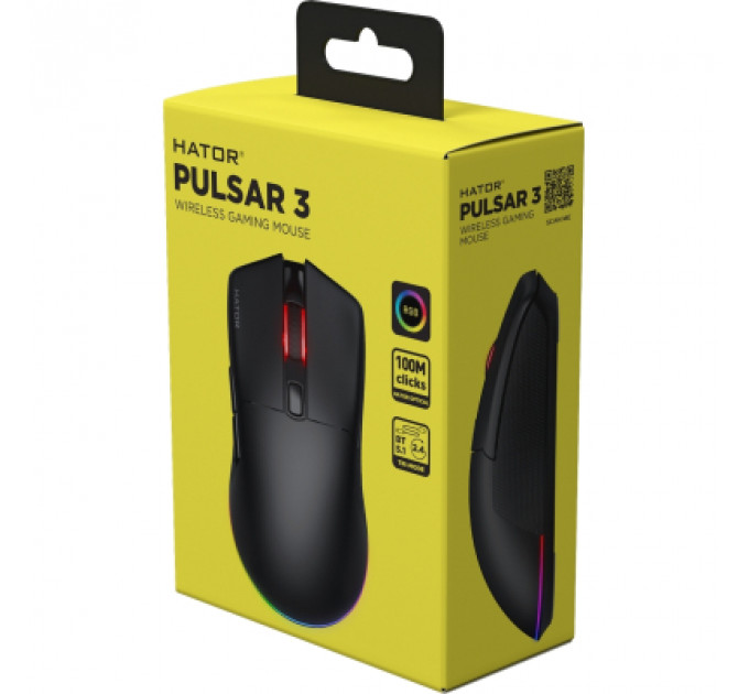 Мишка Hator Pulsar 3 Wireless Black (HTM630)