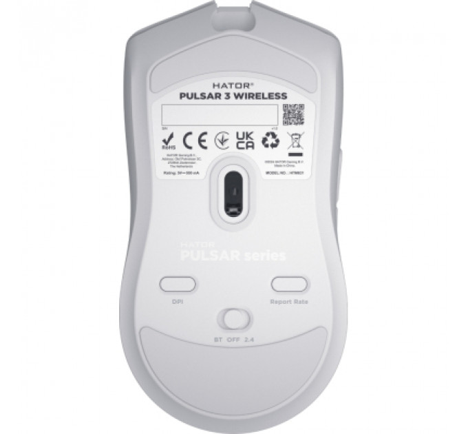 Мишка Hator Pulsar 3 Wireless White (HTM631)