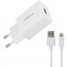 Proda Зарядний пристрій Proda USB 2,4A + USB Lightning cable (PD-A43i-WHT)