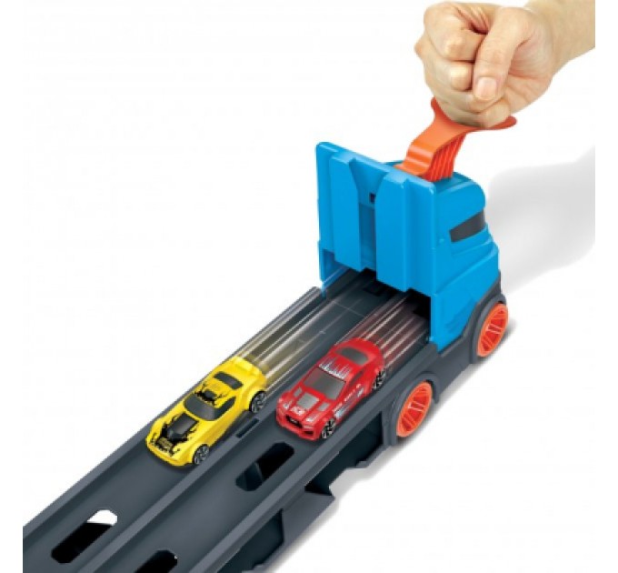 Ігровий набір Hot Wheels Вантажівка-транспортер "Суперперегони" (GVG37)