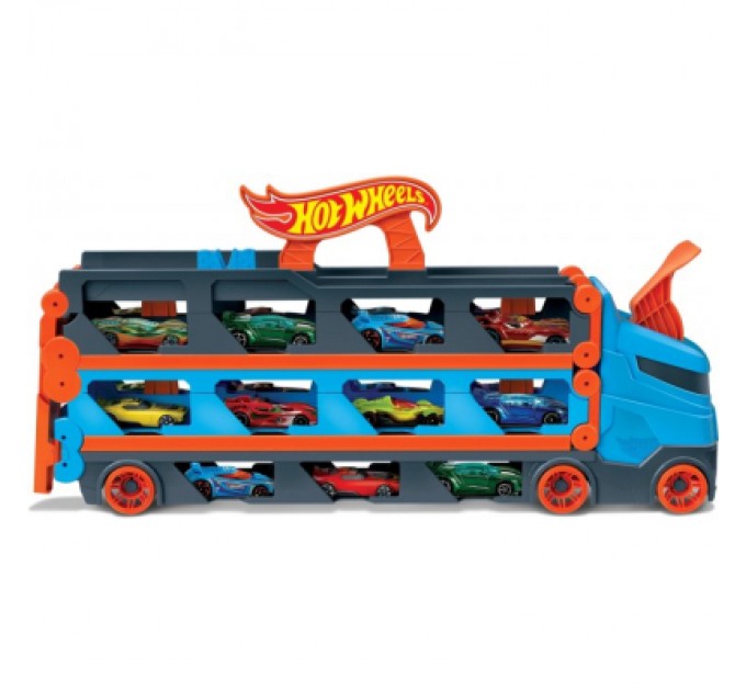 Ігровий набір Hot Wheels Вантажівка-транспортер "Суперперегони" (GVG37)