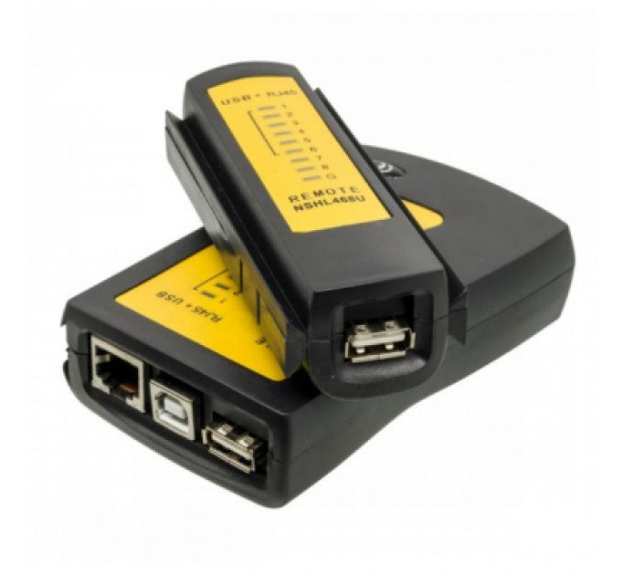 Тестер кабельний RJ-45 + USB Merlion (NSHL468U)