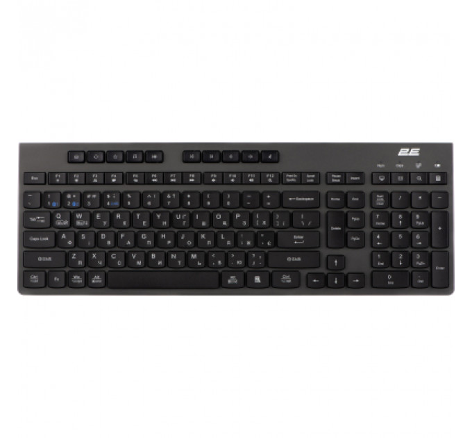 Клавіатура 2E KS280 Wireless/Bluetooth Black-Gray (2E-KS280WBGR_UA)