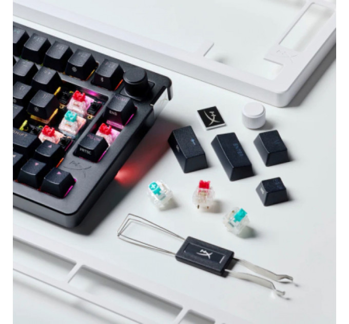 Клавіатура HyperX Alloy Rise 75 PBT HX Red Wireless UA Black (91Y91AA)