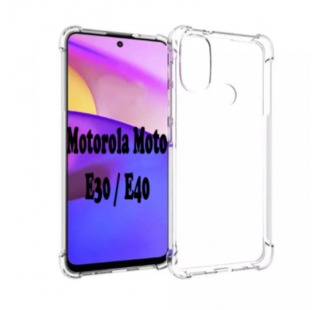 BeCover Чохол до мобільного телефона BeCover Anti-Shock Motorola Moto E30 / E40 Clear (707882)